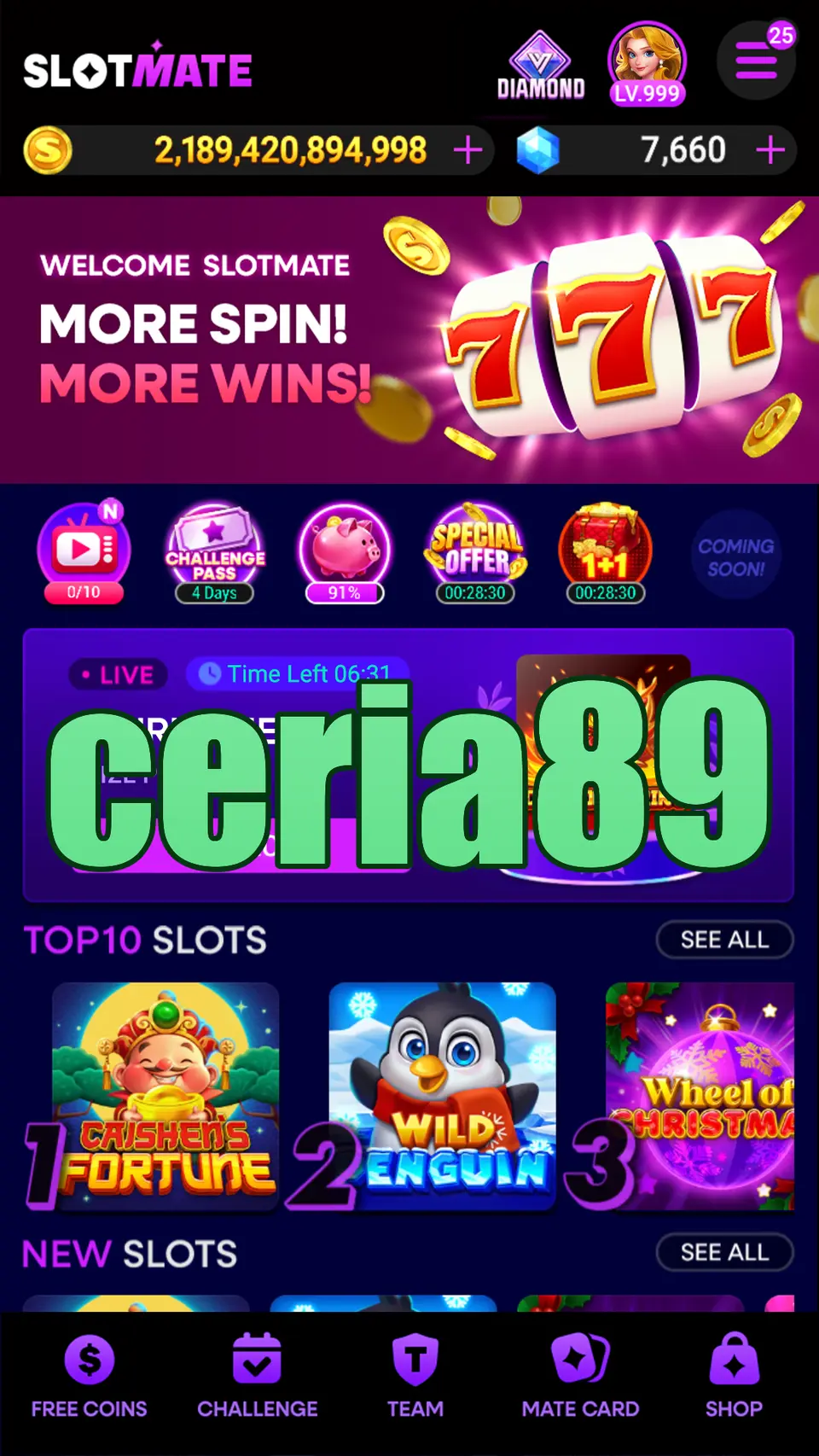ceria89 Tangkapan Layar - APK Resmi